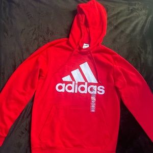 Red men’s adidas hoodie